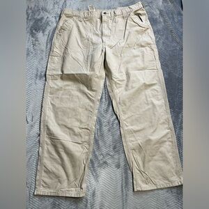 Mens Carhartt B151 Original Dungaree Fit Canvas Work Pants Tan 42x32